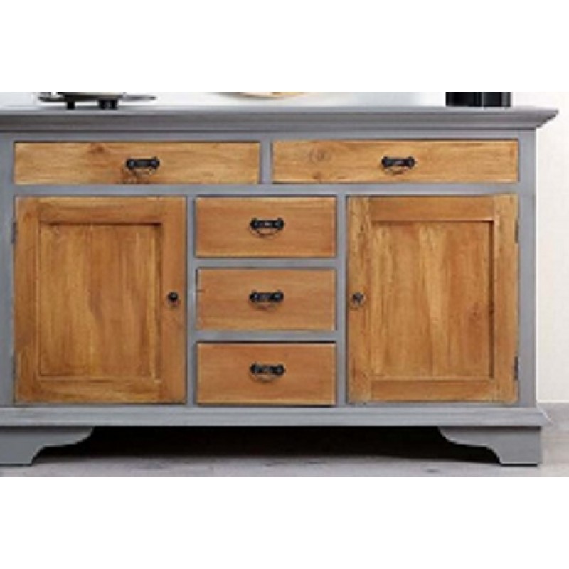 JK   122029  ΜΠΟΥΦΕΣ ΞΥΛΟ GREY WASH- NATUR  ΔΙΑΣΤΑΣΗ ΠΡΟΙΟΝΤΟΣ : 159X40X100H  