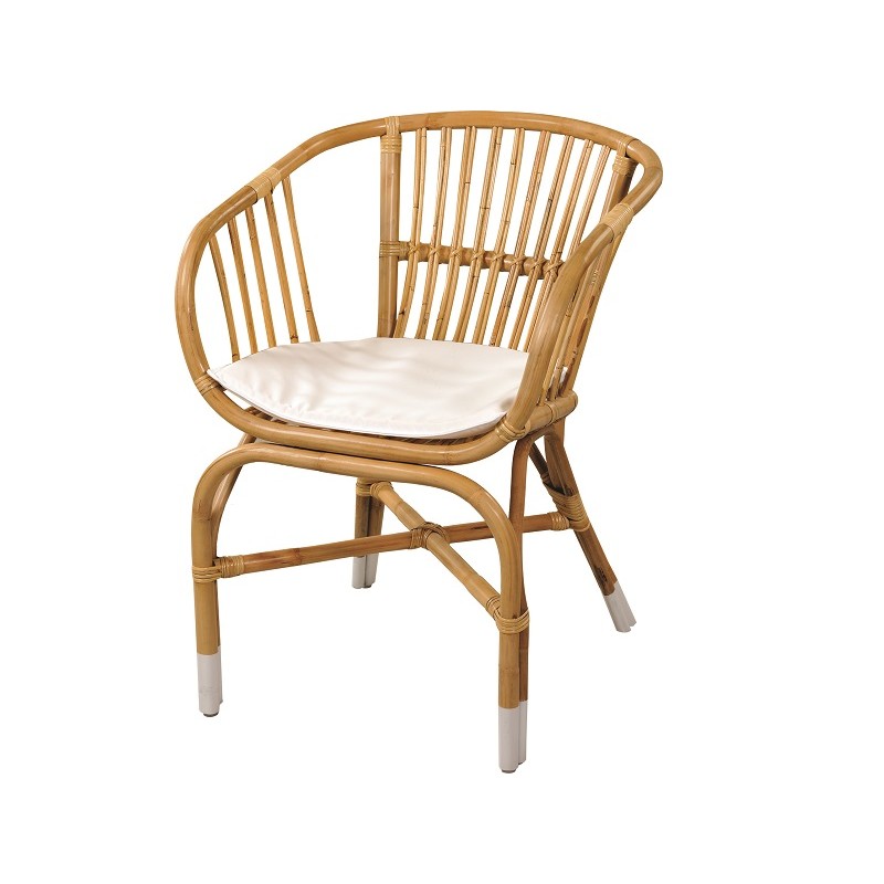 ΠΟΛΥΘΡΟΝΑ ΦΥΣΙΚΟ ΡΑΤΤΑΝ 52 x 46x 77 cm  ΧΩΡΙΣ ΜΑΞΙΛΑΡΙ - JK  10121