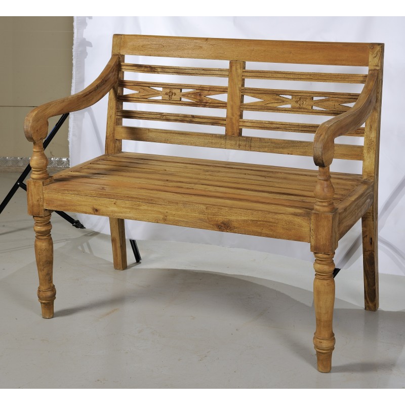 JK 121697 Καναπές ξυλινος 100χ60χ90cm 