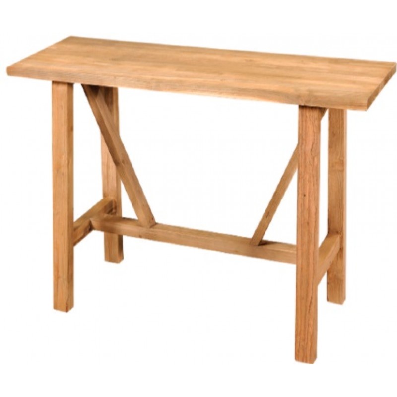 Κονσόλα από μασίφ ξύλο teak Διάσταση: 120Χ40Χ80εκ. - JK  123177