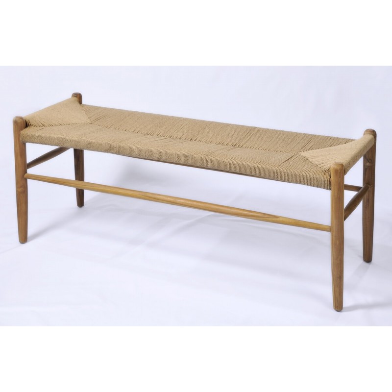 Πάγκος Από Ξύλο Teak – 124162   Διάσταση προϊόντος: 120X40X45H