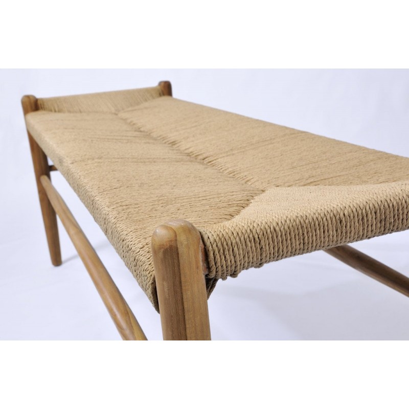 Πάγκος Από Ξύλο Teak – 124162   Διάσταση προϊόντος: 120X40X45H