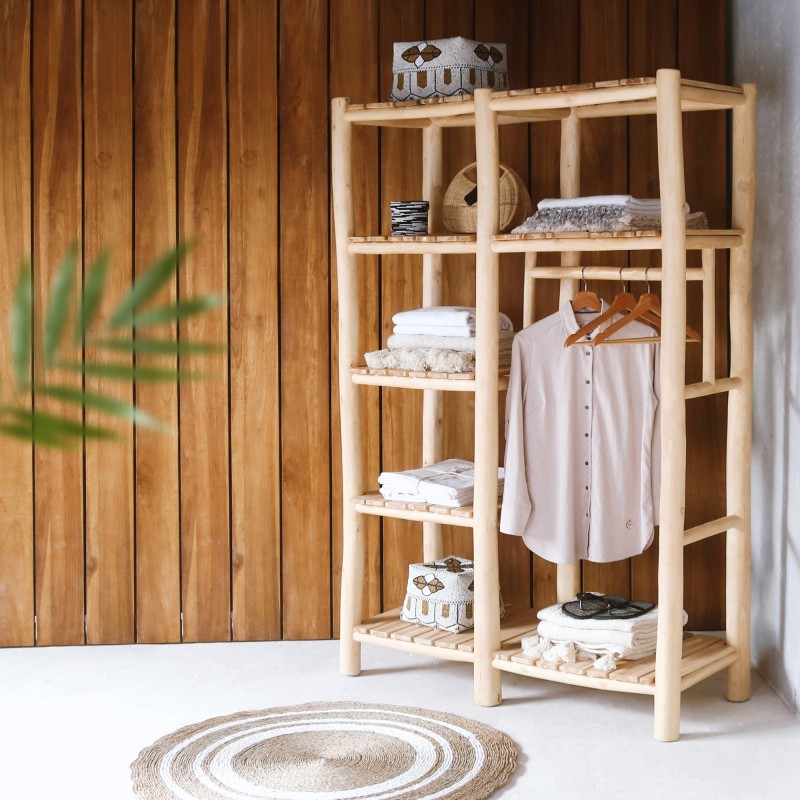 JK 124492 ραφιέρα ξύλινη  120Χ50Χ180   