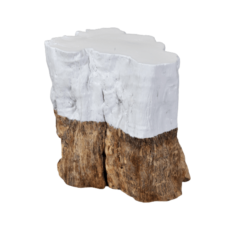 Βοηθητικό τραπεζάκι χειροποίητο από μασίφ ξύλο Suar – 131181 WW Διάσταση προϊόντος :Φ 36X40H