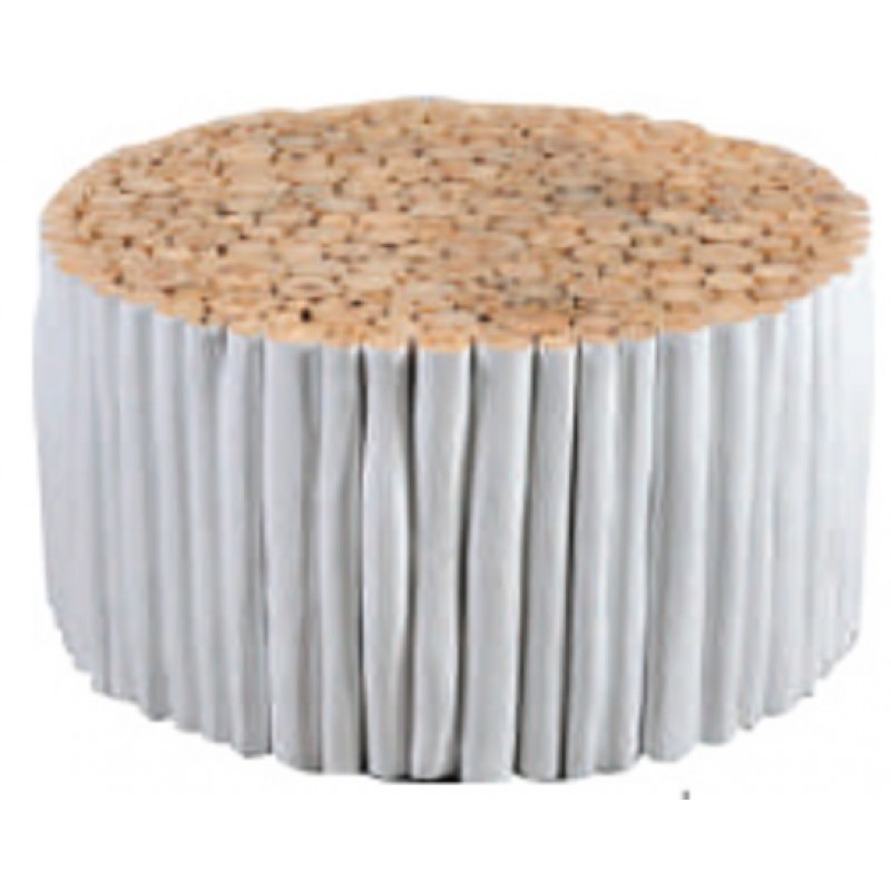 Jk 133293  Τραπεζάκι χαμηλό από κορμούς ξύλου 80x80x40cm