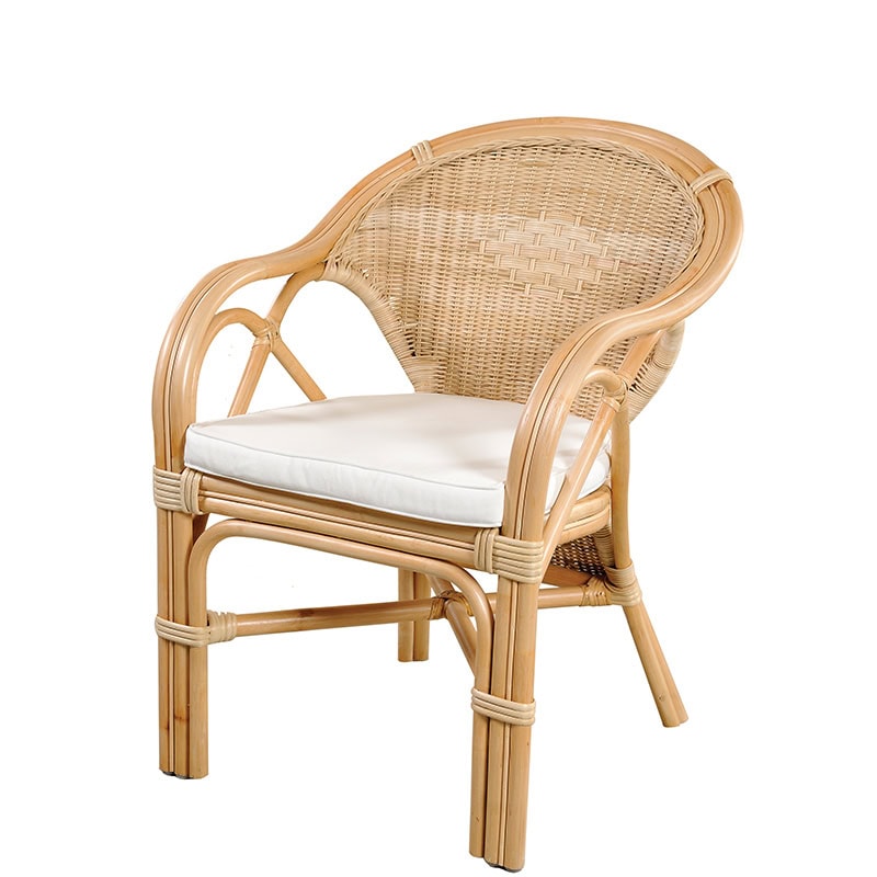 Πολυθρόνα Τιτα πλεκτη από φυσικό καλάμι- 1349BCA   Διάσταση προϊόντος: 45X65X80