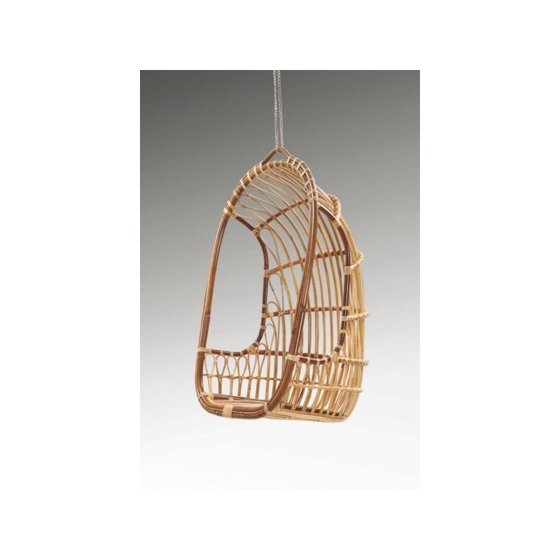 Κούνια κρεμαστή από φυσικό Rattan σε φυσική απόχρωση – 304721  Διάσταση προϊόντος:83X59X118