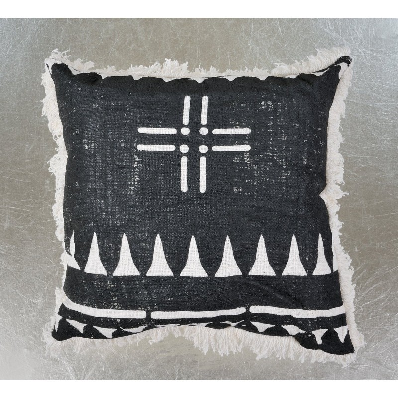 Μαξιλάρι ασπρόμαυρο Διάστασή: 55Χ55Χ55cm -  JKG 304843