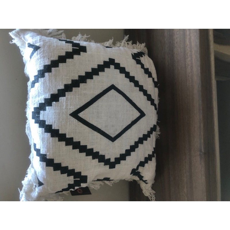 Μαξιλάρι ασπρόμαυρο Διάστασή: 60Χ60Χ60cm -  JKG 305159