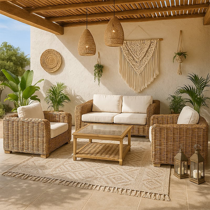 Σαλόνι σετ 4 τμχ ( 31131 ) - 1 Καναπές +2 Πολυθρόνες+1 τραπέζι