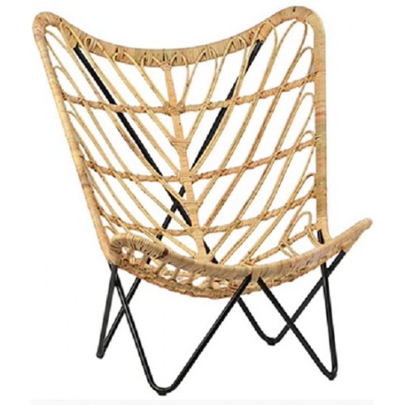 ΠΟΛΥΘΡΟΝΑ ΦΥΣΙΚΟ ΡΑΤΤΑΝ 86x86x80cm  -  JK 10119  