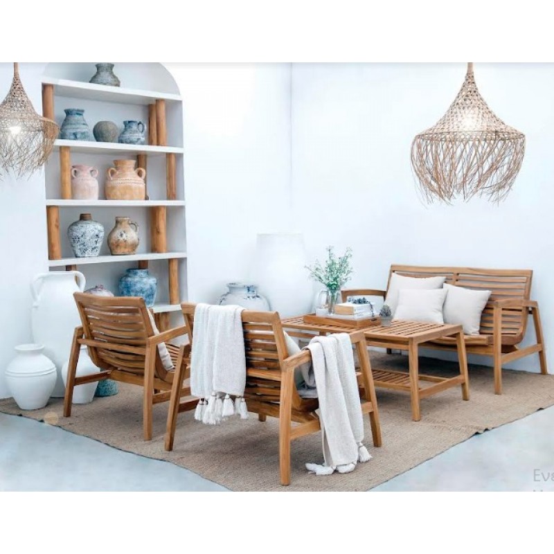  Σετ Σαλονιού 5 ΤΜΧ  DOVER SET TEAK WOOD  -   JK  801962  