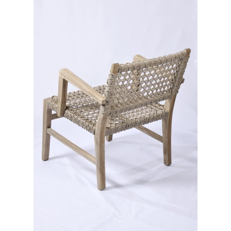 ΚΑΡΕΚΛΑ  TEAK WOOD 62X73X74H  -  JK AEGEAN 