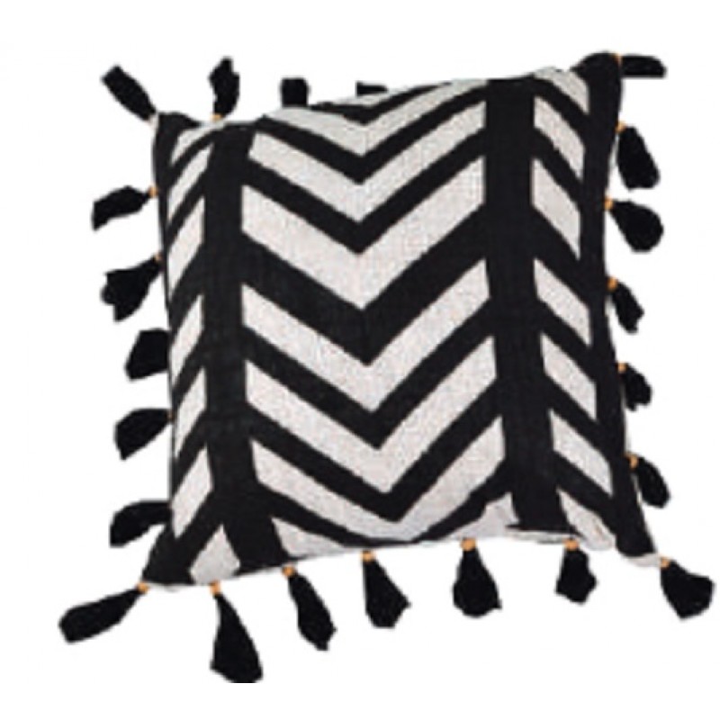 Μαξιλάρι ασπρόμαυρο Διάστασή: 45Χ45Χ45cm -  JKG 304844