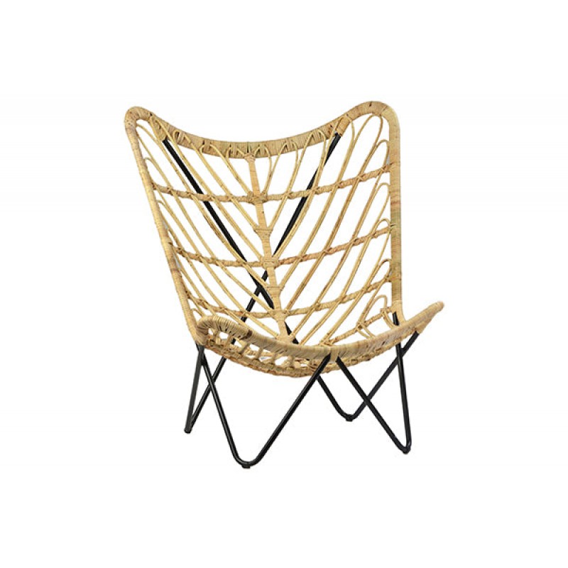 ΠΟΛΥΘΡΟΝΑ ΦΥΣΙΚΟ ΡΑΤΤΑΝ 86x86x80cm  -  JK 10119  