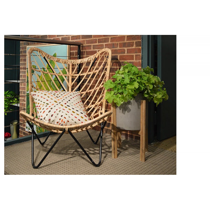 Πολυθρόνα από φυσικό Rattan – 101191 Διάσταση προϊόντος : 86X86X80H