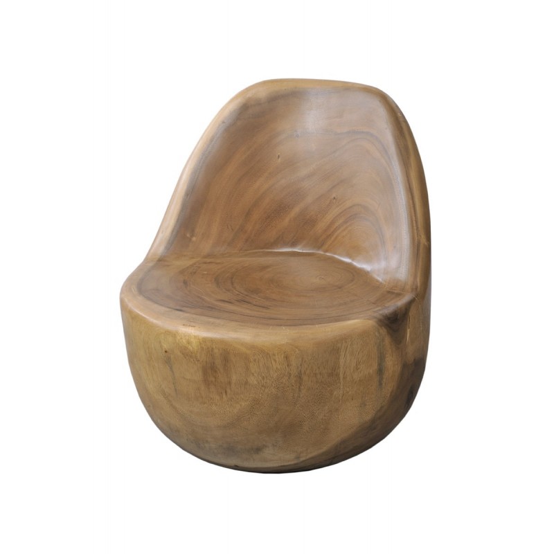 Πολυθρόνα Από Μασίφ Ξύλο Suar – EGG CHAIR     Διάσταση προϊόντος: 55X40X60H   