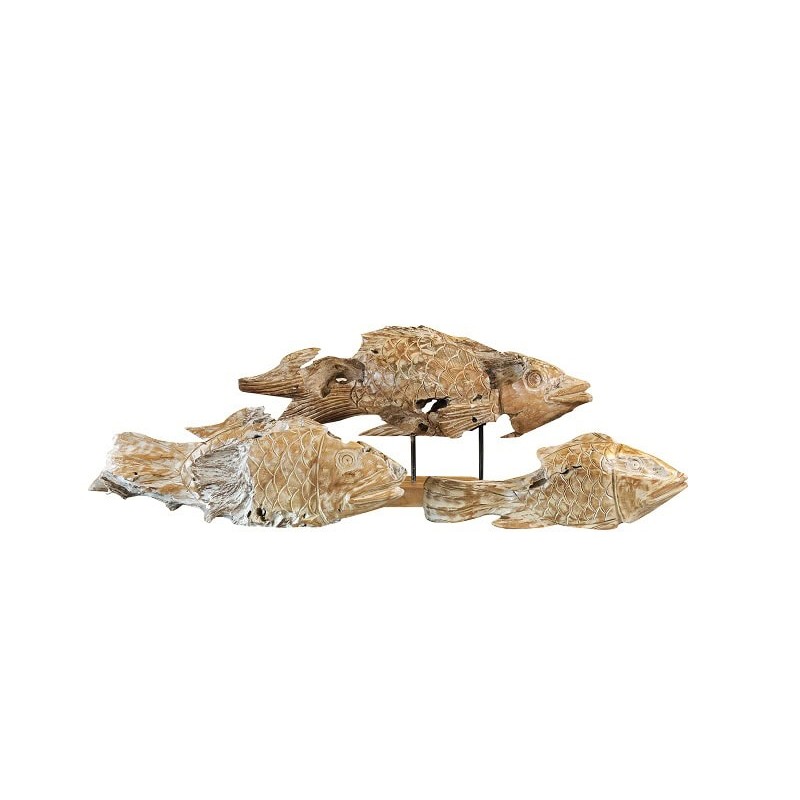 Διακοσμητικά ξύλινα ψάρια – FISH DECO SET  