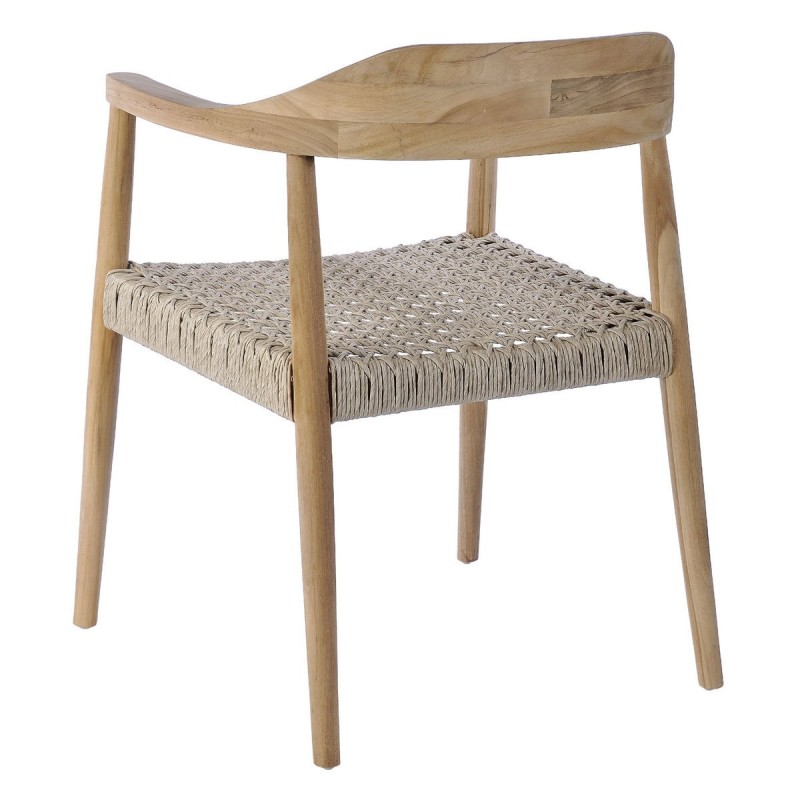 Καρέκλα από ξύλο Teak και κορδόνι-Ios  Διάσταση προϊόντος: 56x53x73H 