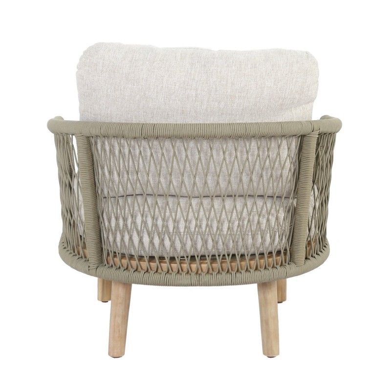 Πολυθρόνα από ξύλο ακακίας-Maui Lounge με μαξιλάρια. Διάσταση προϊόντος: 83x76x65