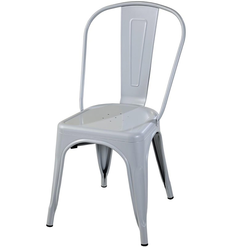 Μεταλλική καρέκλα σε γκρι απόχρωση – MC001AC   Διάσταση προϊόντος: 36x35x85