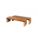 MINIMAL COFFEE TABLE (SET OF 2) sku 15040 - Τραπέζι σαλονιού (σετ 2) από μασίφ ξύλο Suar -150Χ40Χ40ΤΕΜ