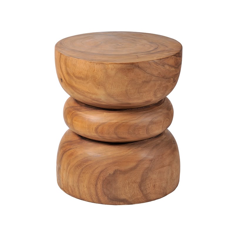 Βοηθητικό τραπεζάκι – σκαμπό New Stool 2 από μασίφ ξύλο Suar   Διάσταση προϊόντος: Φ40X45H