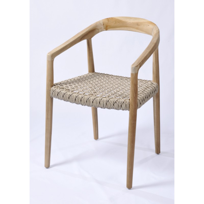 ΚΑΡΕΚΛΑ TEAK WOOD 55X53X80H -  JK  PAFOS 