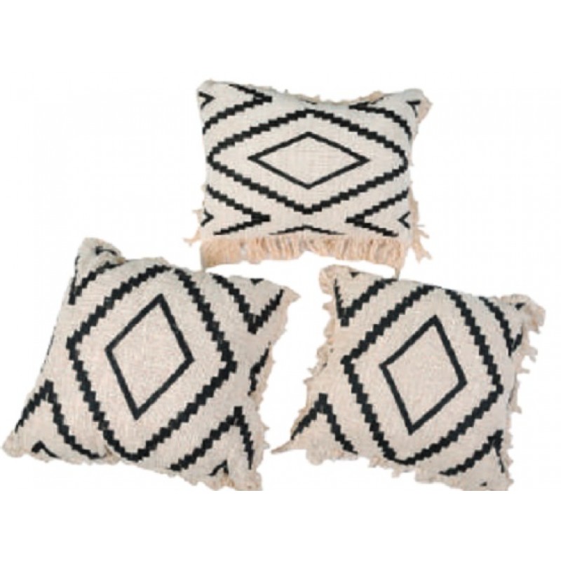 Μαξιλάρι ασπρόμαυρο Διάστασή: 60Χ60Χ60cm -  JKG 305159