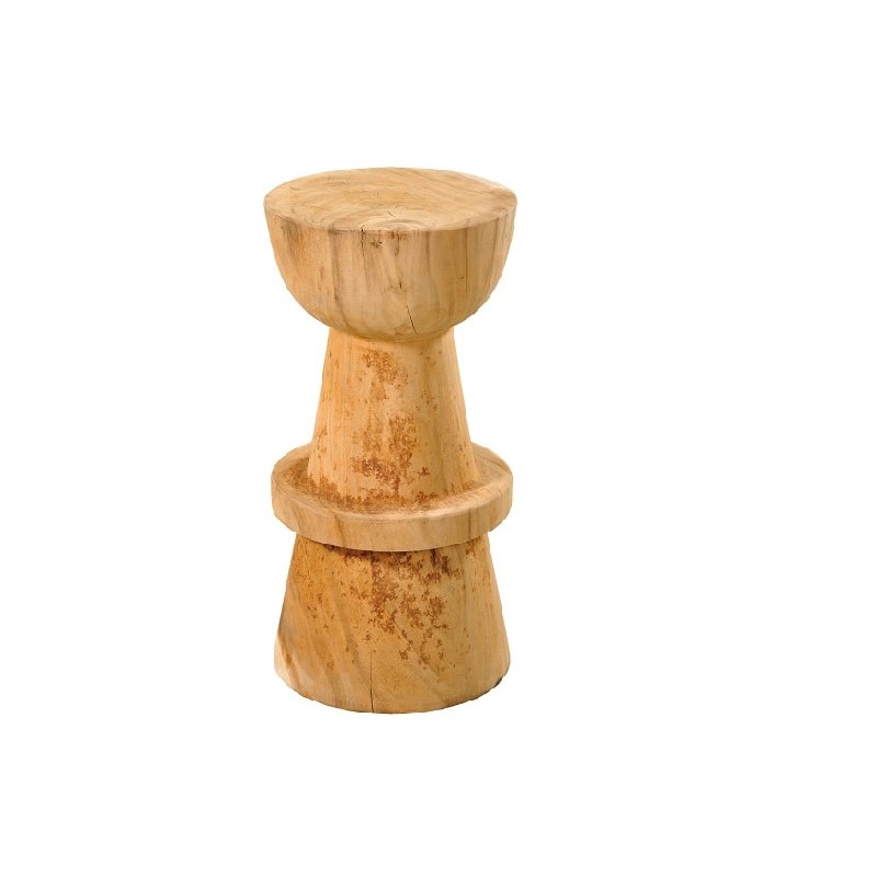 SUAR BAR STOOL Σκαμπό bar από μασίφ ξύλο Suar σε φυσικό χρώμα  Διάσταση προϊόντος: Φ 35X70H