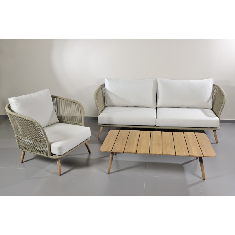 ΣΑΛΟΝΙ ΕΞΩΤΕΡΙΚΟΥ ΧΩΡΟΥ SWALLOW SET 4 TMX  ΑΠΌ ΞΥΛΟ ΑΚΑΚΙΑΣ 208*90*77 ΕΚ.