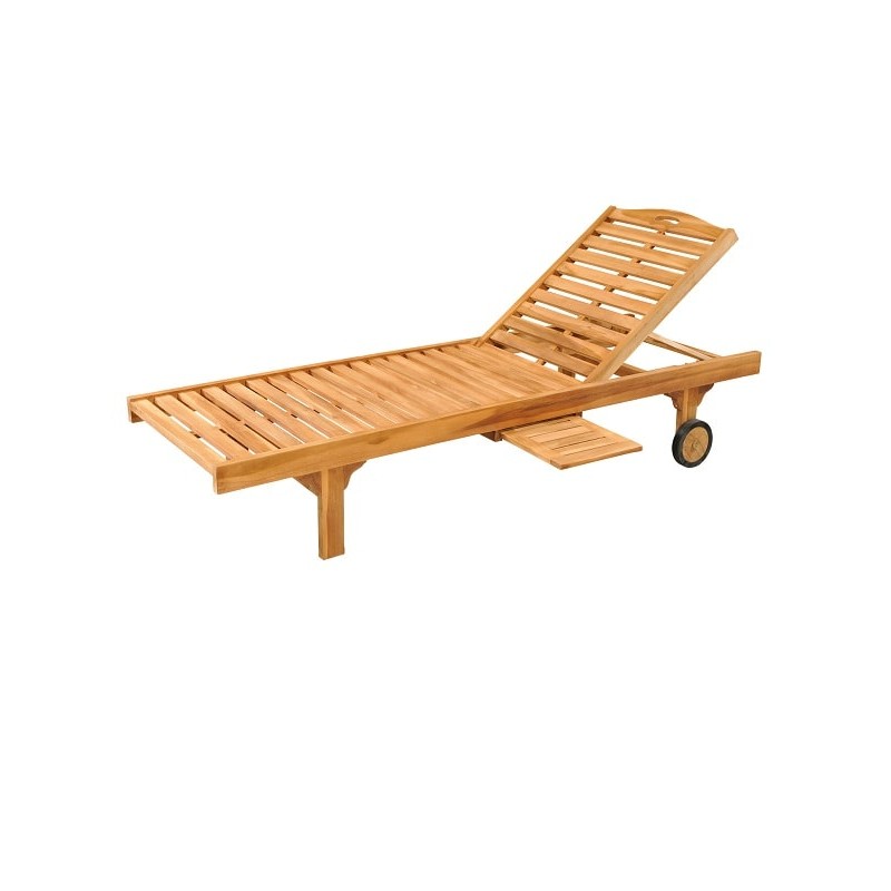 JK T/B 0072 - Ξύλινη ξαπλώστρα από μασίφ ξύλο teak 2,00*0,33*0,62