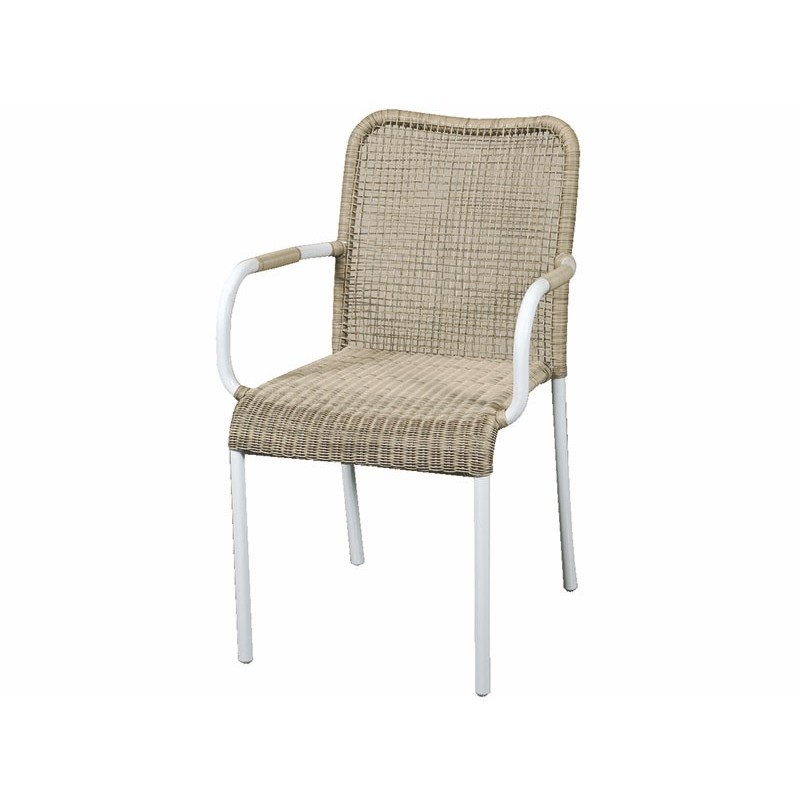 Πολυθρόνα με μεταλλικό σκελετό και συνθετικό ραττάν VIRO  - JK Vulta ΔΙΑΣΤΑΣΕΙΣ 55Χ60Χ86CM