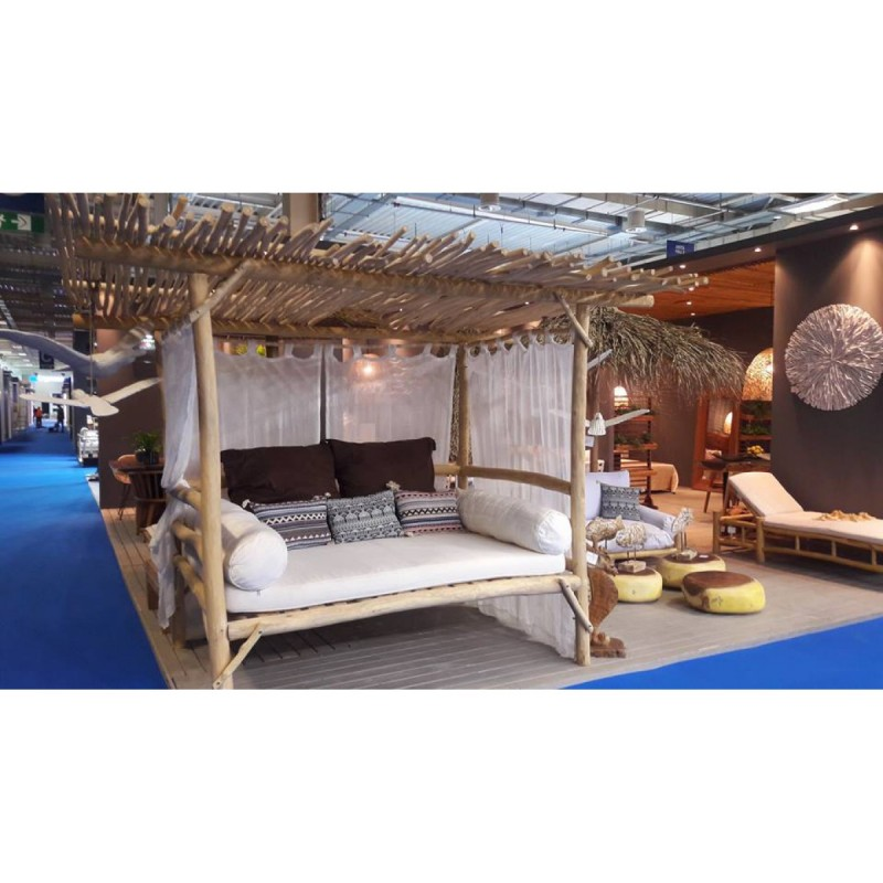 Daybed Passion με ουρανό Κιόσκι -  JK 133123 ( 1,40 x 2,00 x 250 υψος )