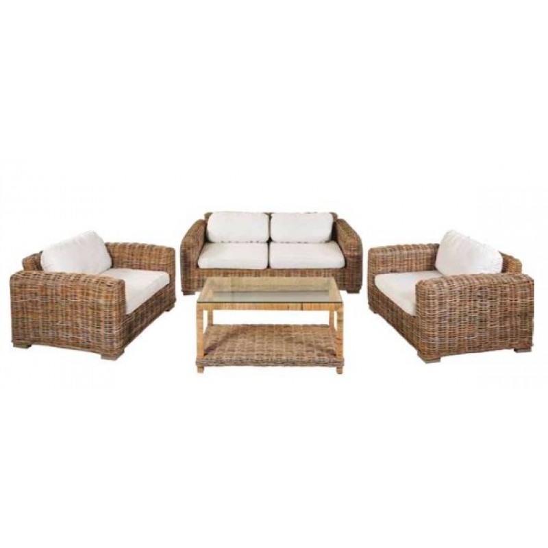 Σαλόνι σετ 4 τμχ ( 31131 ) - 1 Καναπές +2 Πολυθρόνες+1 τραπέζι