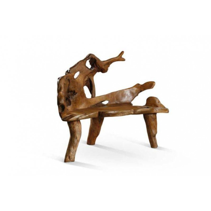 JK 130335-55   Σκαμπό ξύλινο διακοσμητικό  140χ30χ110υψος cm