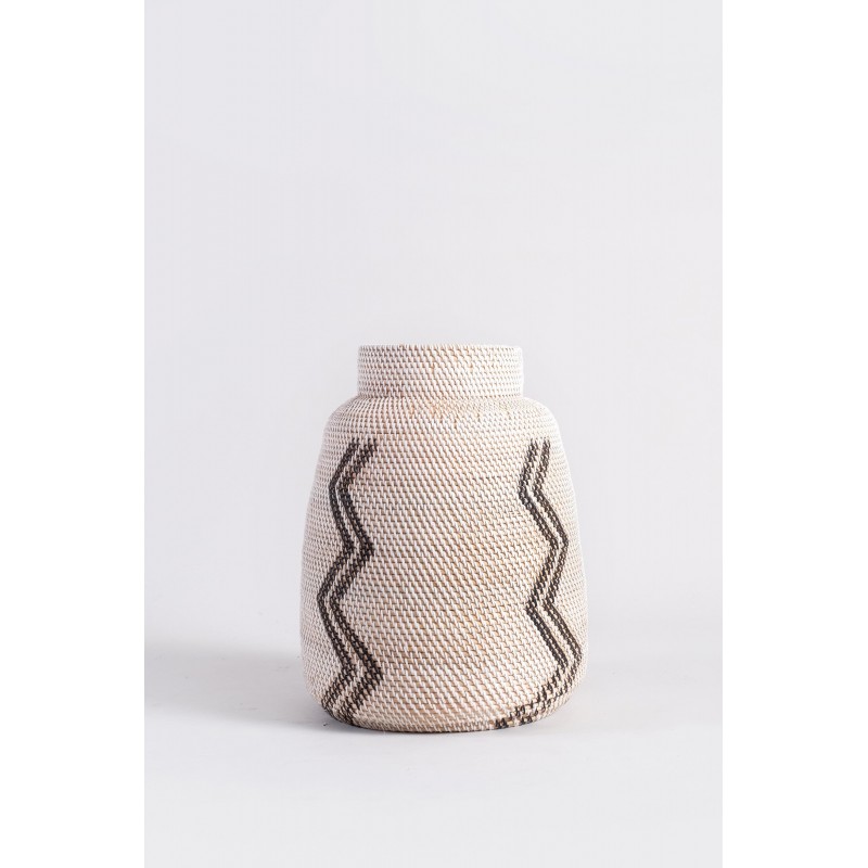 African style βάζα από φυσικό Rattan. Διάσταση προϊόντος: Φ35×53