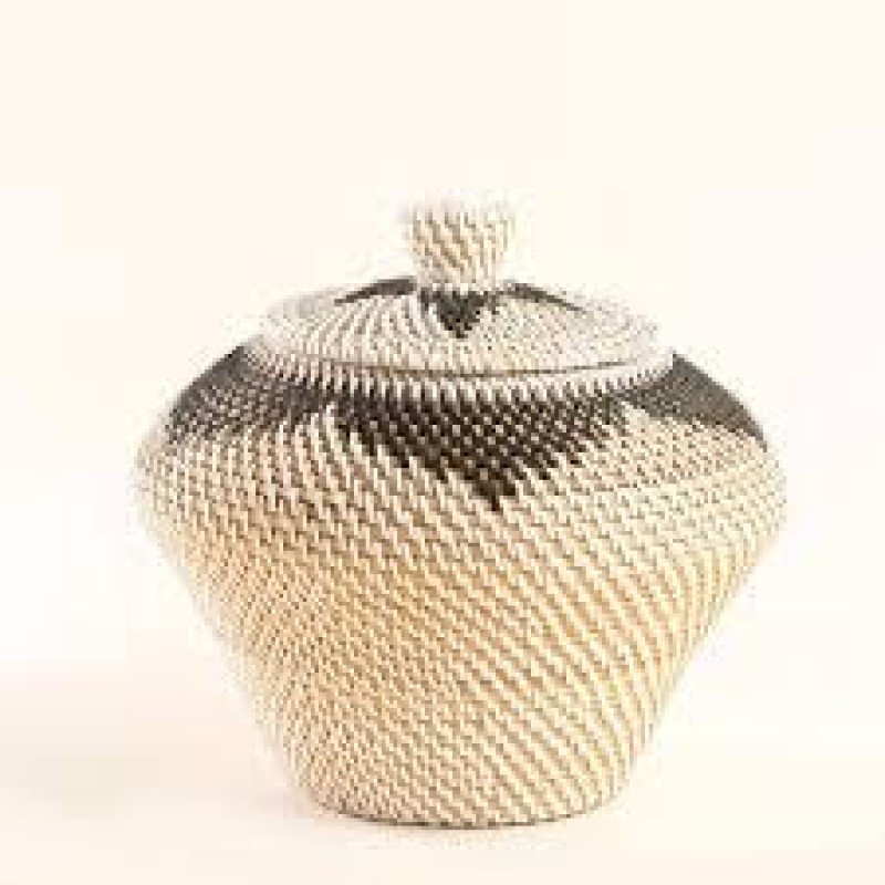 Καλάθι African style  από φυσικό Rattan. Διάσταση προϊόντος: Φ30×25  -JK 305342 