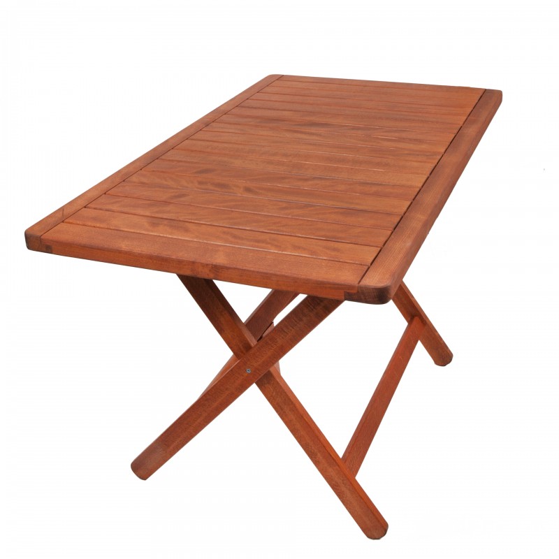 ΞΥΛΙΝΟ ΠΤΥΣΣΟΜΕΝΟ ΤΡΑΠΕΖΙ 150 ΕΚ. X 90 ΕΚ. ΜΕ ΠΛΑΙΣΙΟ ΚΑΠΑΚΙ 3,5ΕΚ ΣΕ ΧΡΩΜΑ ΚΑΡΥΔΙ 150 x 90 x 75 cm