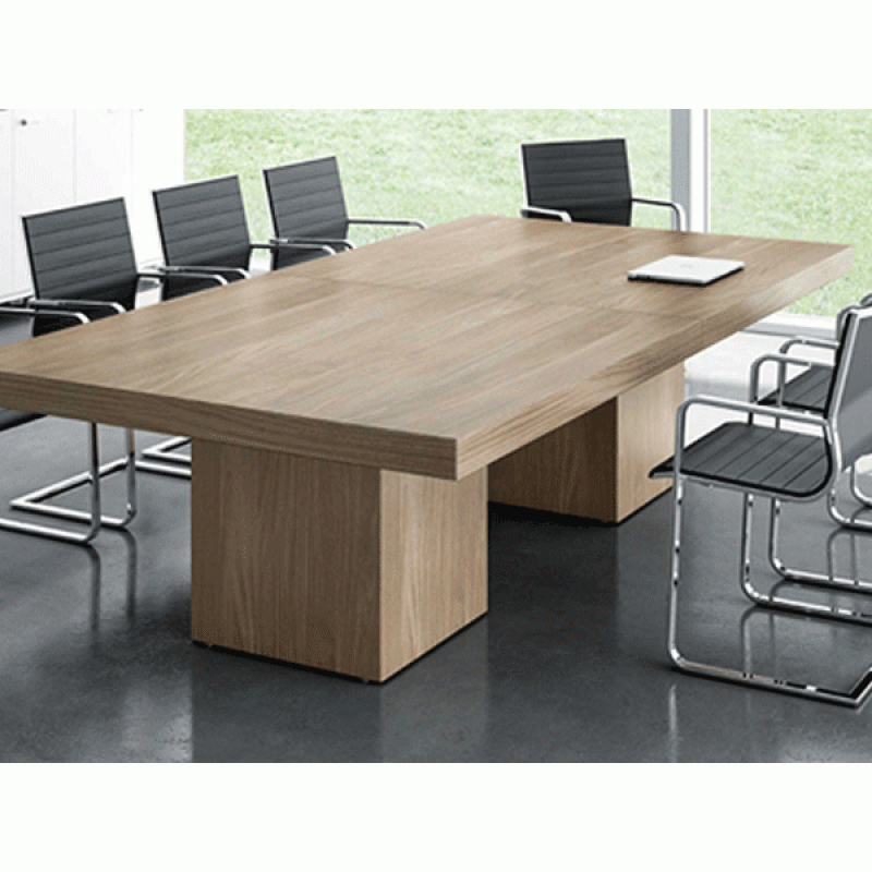 Σύγχρονο γραφείο συνεδριάσεως FIT  χρώμα δρύς  250cm x 110 cm x 75  cm - υλικό μελαμινη 