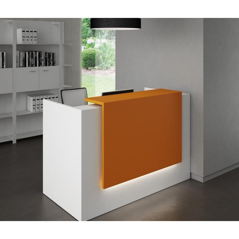Kom Reception 10 - Έπιπλο γραφείο reception - υποδοχής  160*60* 115 cm 