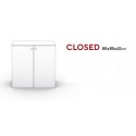 KOM CLOSED 80X80X40 ύψος - Ερμάριο - Ντουλάπι γραφείου με δύο πόρτες wenge χρώμα KOM CLOSED 80X80X40 ύψος - Ερμάριο - Ντουλάπι γραφείου με δύο πόρτες wenge χρώμα