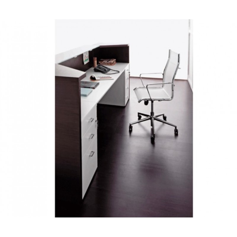 Kom Reception 11- Έπιπλο γραφείο reception - υποδοχής  300*80* 112 cm