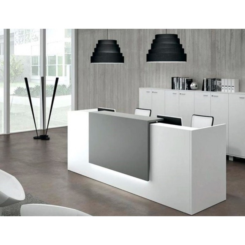 Kom Reception 7 - Έπιπλο γραφείο reception - υποδοχής  250*60* 115 cm.