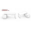 CREDO 5 Διευθυντικό γραφείο γυαλί - inox με ντουλάπια μελαμίνη (Μήκος 2,20 μ.* βάθος 1,60 μ.* Υ 0,75 μ) CREDO 5 Διευθυντικό γραφείο γυαλί - inox με ντουλάπια μελαμίνη (Μήκος 2,20 μ.* βάθος 1,60 μ.* Υ 0,75 μ)