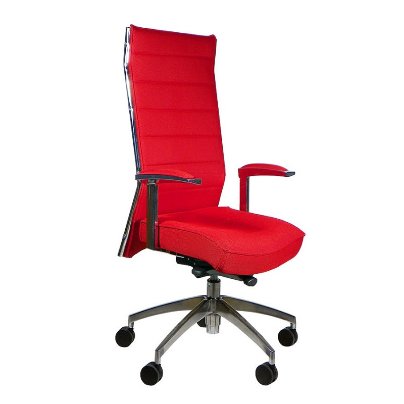 Grante πολυθρόνα γραφείου - Κάθισμα εργασίας με δερματίνη κόκκινη  - Διαστασεις 65Χ48Χ120 cm