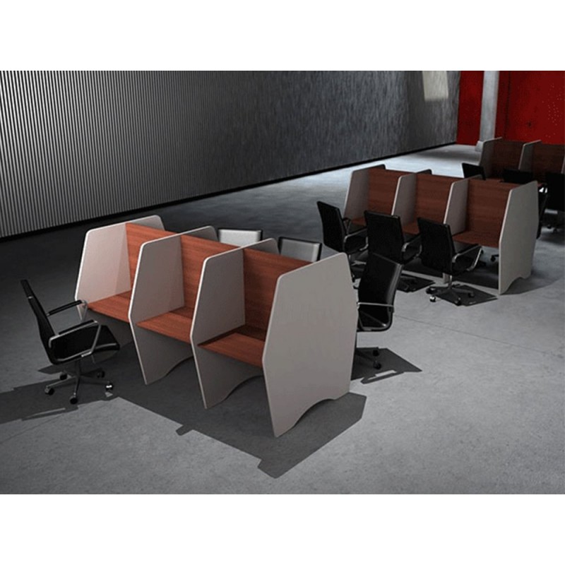 ΕΠΙΠΛΟ ΓΡΑΦΕΙΟΥ workstation 3  ( M100 -140 B 60  Y75 CM   ) η τιμή αφορά  τρεις θέσεις εργασίας 