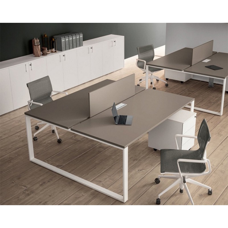 ΕΠΙΠΛΟ ΓΡΑΦΕΙΟΥ workstation 2  ( M100 -140 B 60  Y75 CM   ) η τιμή αφορά δυο θέσεις εργασίας 