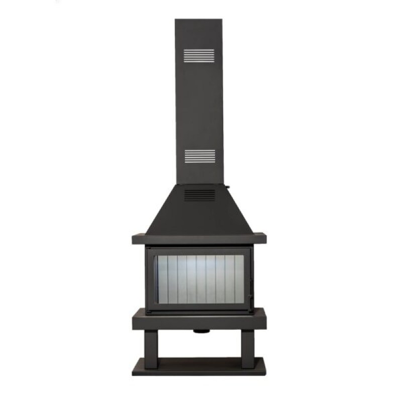 Ενεργειακή εστία φυσικής ροής  3 SIDE 90/55 –  Ονομαστική ισχύς : 13,2 KW Διαστάσεις εξωτερικές Π*Β*Υ : 90*55*267