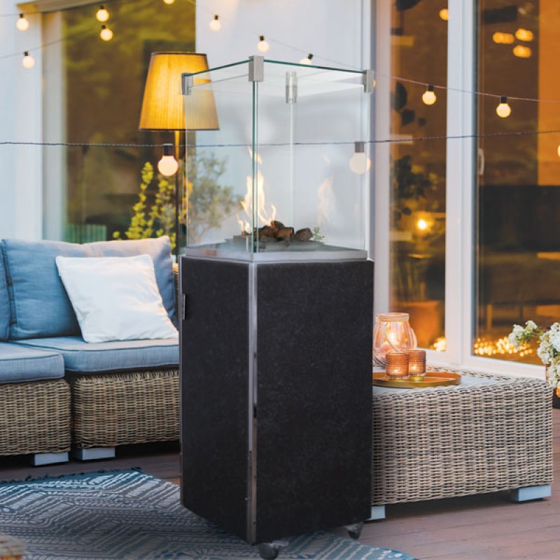 Θερμάστρα αερίου DIAS Κωδικός Προϊόντος: 97.1718 απόδοση 9.5kw. Διαστάσεις ΠxΒxΥ 44 x 44 x 145 cm